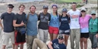 Group of Geology students